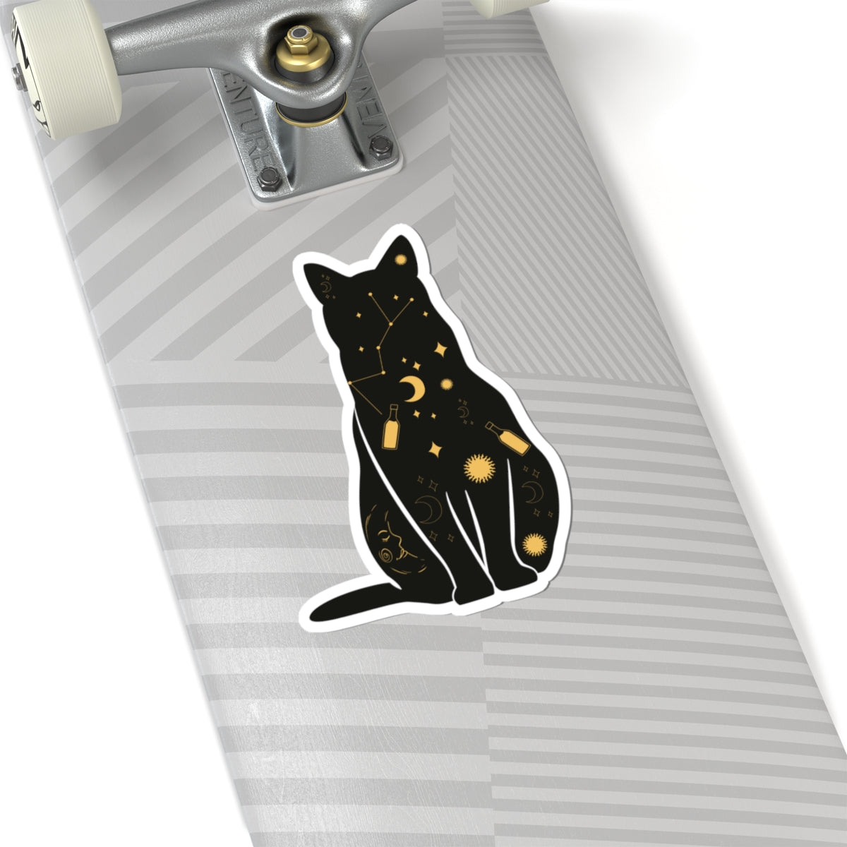 Cosmic Witch Cat Sticker For Planners, Scrapbooking, and Spell Books