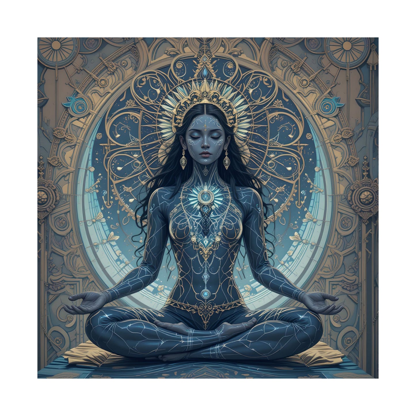 Mystical Art Poster - Intricate Spiritual Design Print