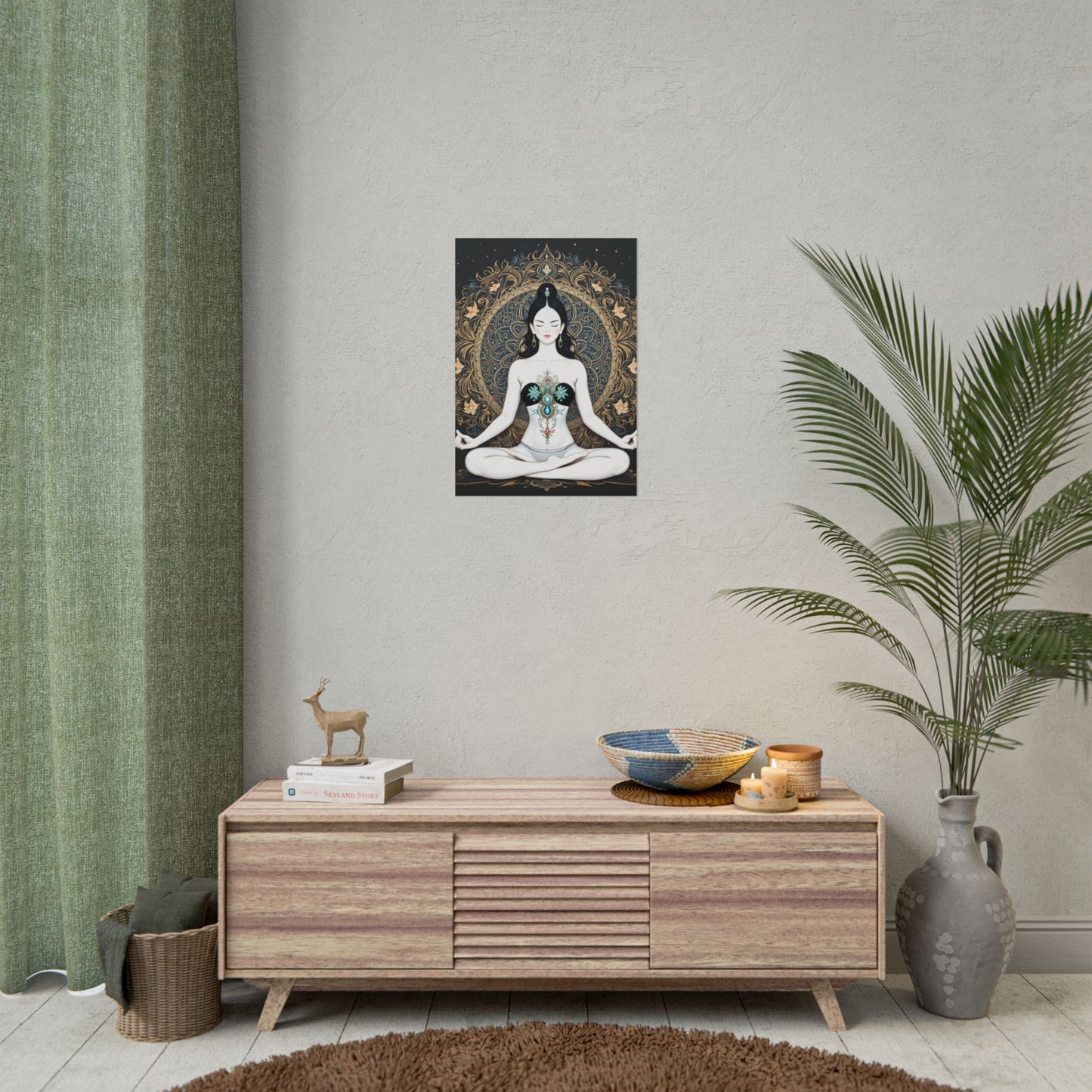 Exquisite Mandala Meditation Poster - Boho Spiritual Wall Art