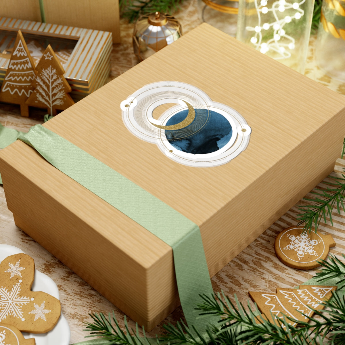 Moon Kiss Cut Stickers