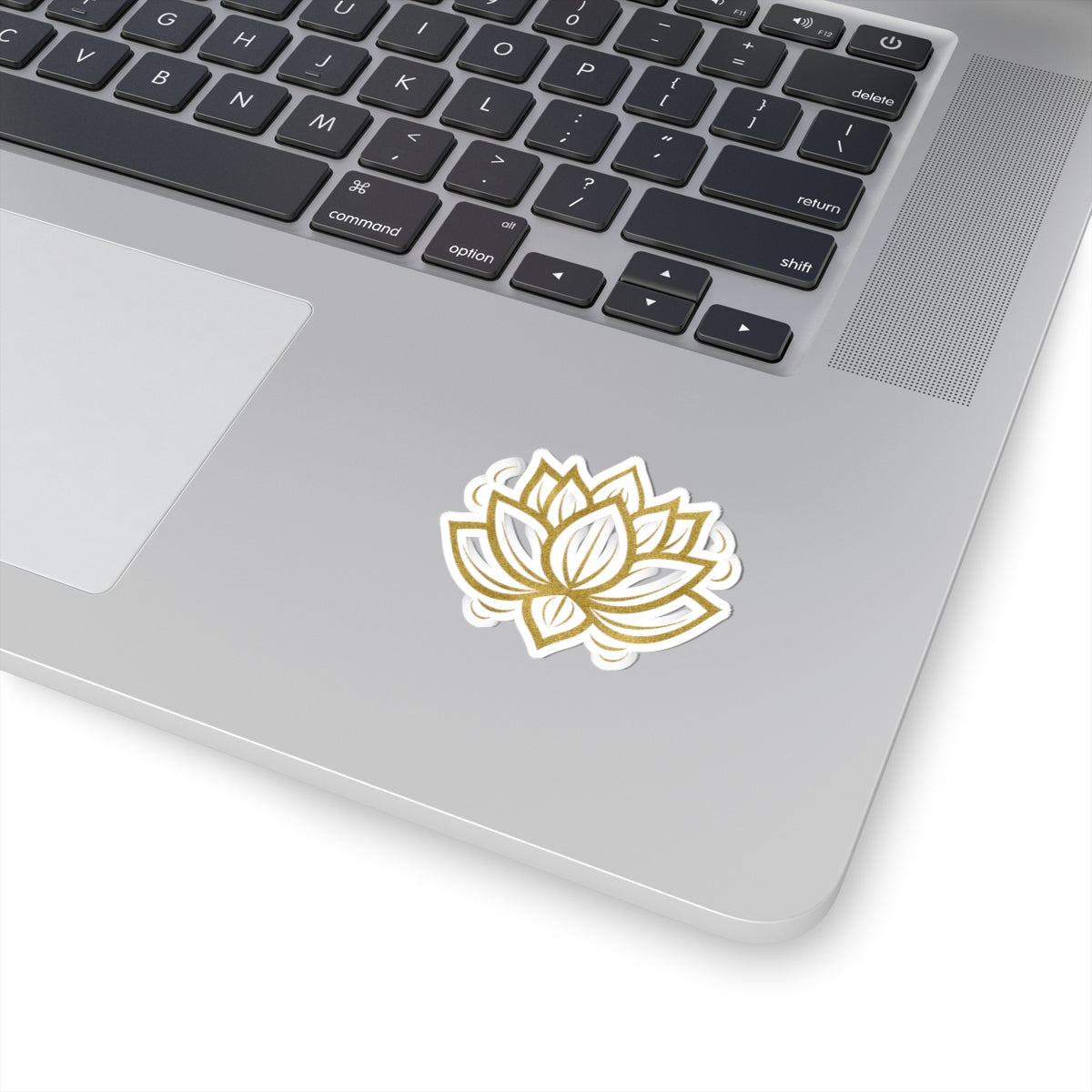 Gold colored Lotus Flower Meditation Stickers