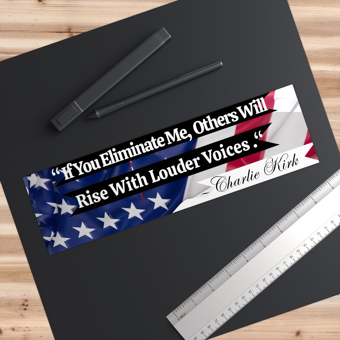 Charlie Kirk Quote Bumper Stickers - Vinyl Decals