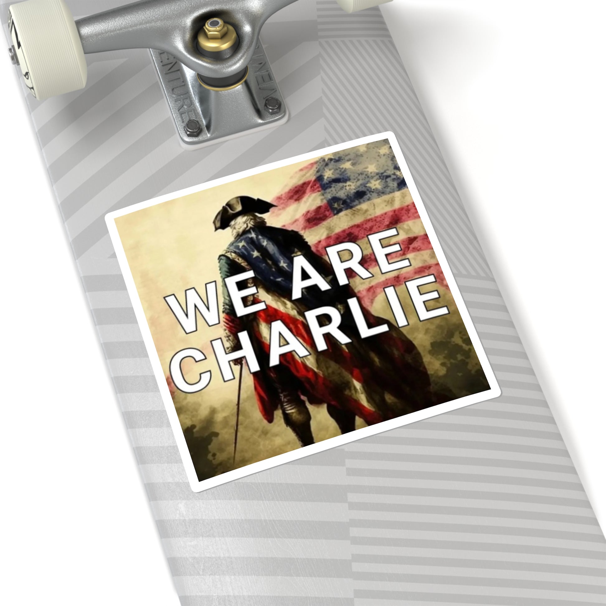 Charlie Kirk Paper Stickers | We Are Charlie | Political sticker