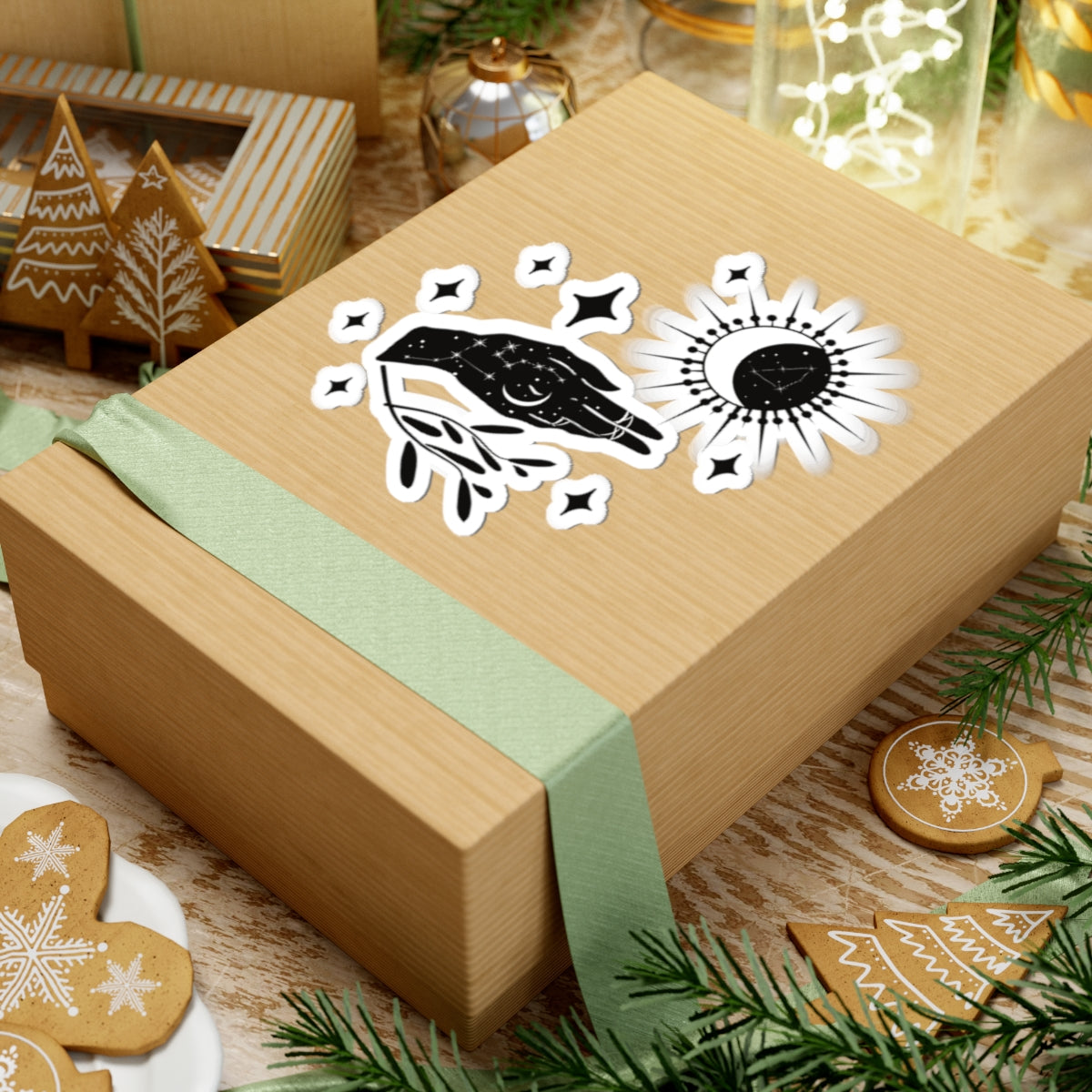 Kiss-Cut Stickers, Celestial Hand Decorative Sticker,,