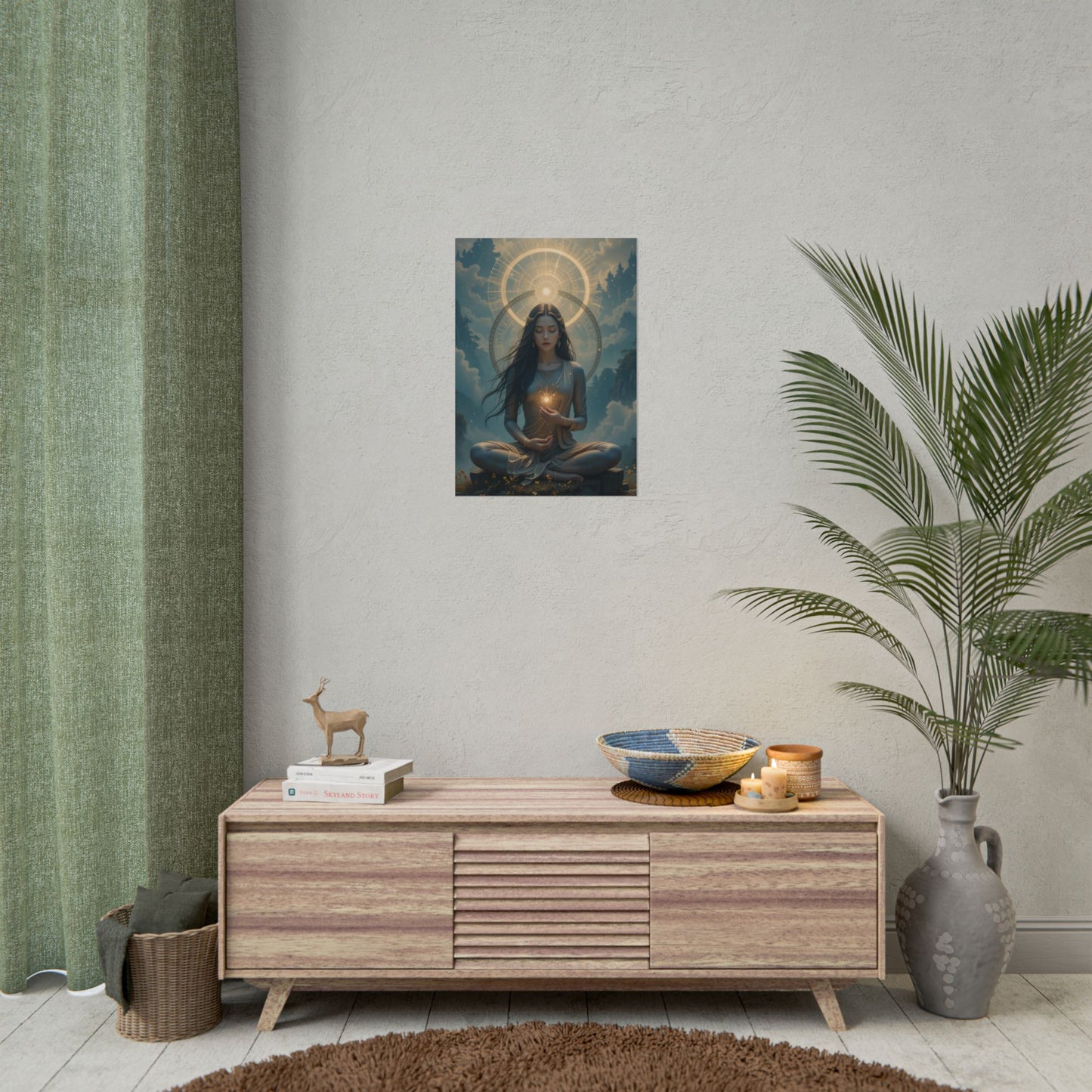 Serene Meditation Wall Art Poster - Spiritual Spiritual Decor
