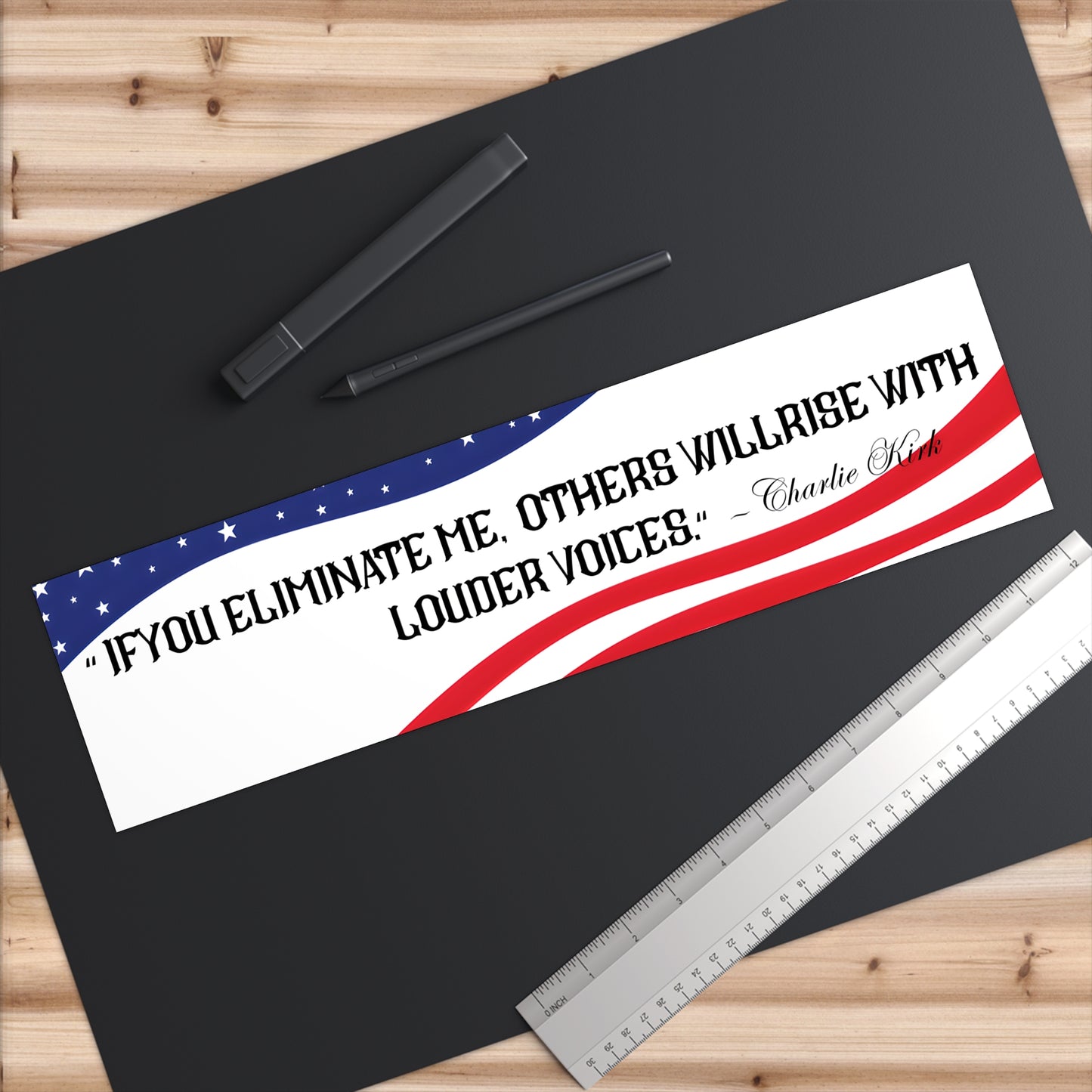 Charlie Kirk Quote Bumper Stickers - Vinyl Decals