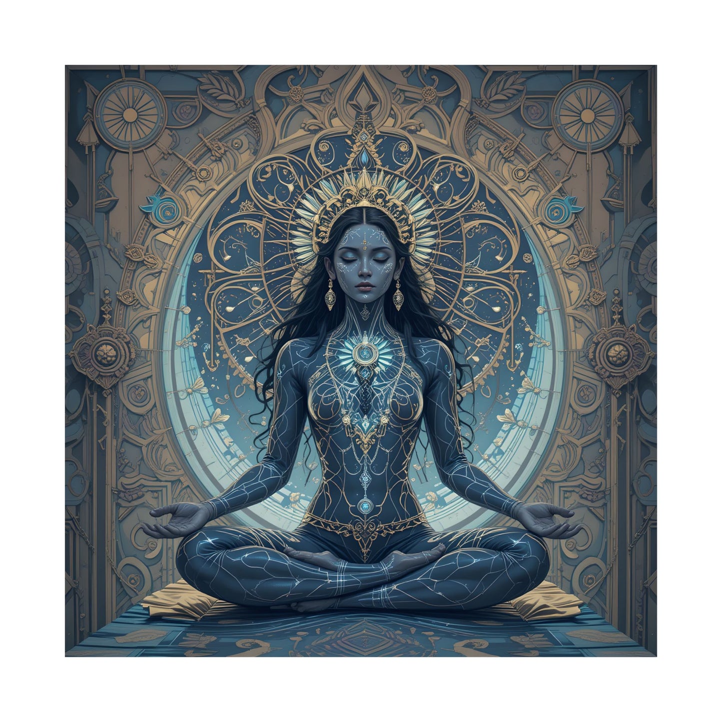 Mystical Art Poster - Intricate Spiritual Design Print