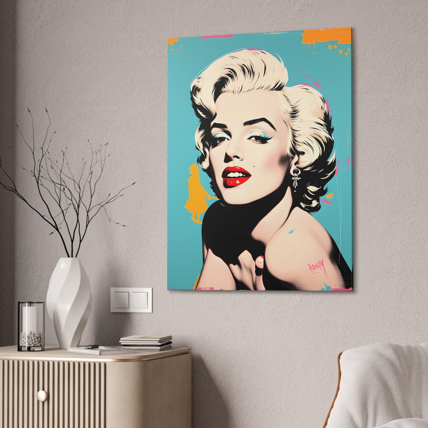 Marilyn Monroe Pop Canvas Art