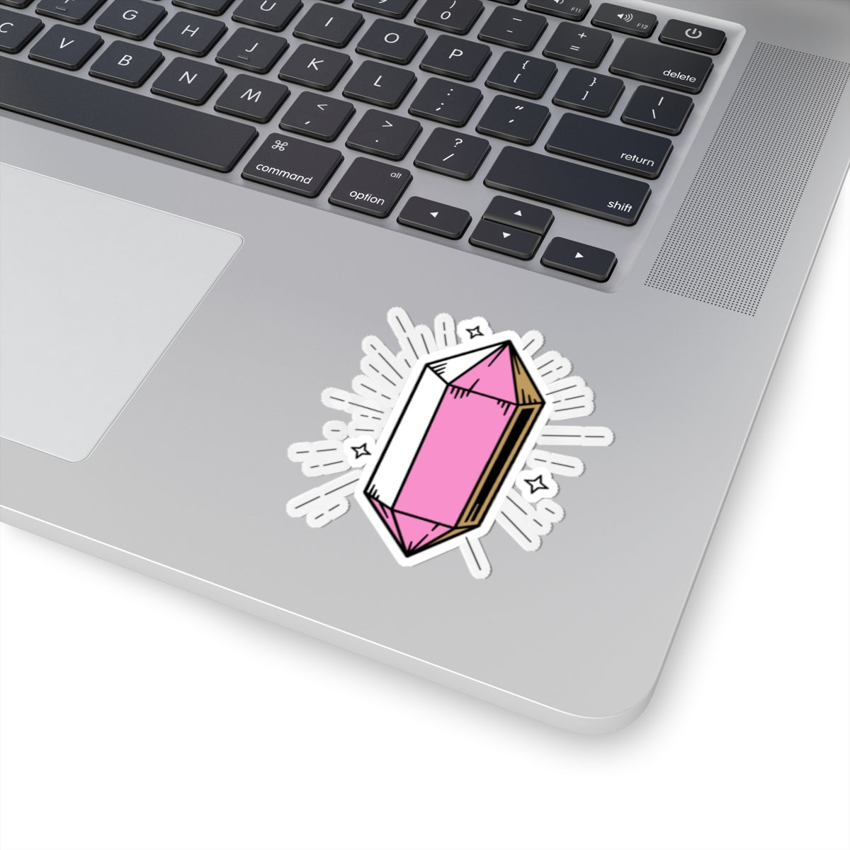 Pink Crystal Kiss-Cut Stickers