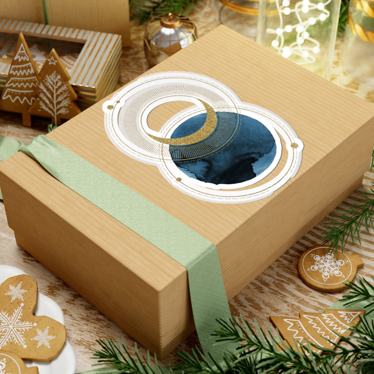 Moon Kiss Cut Stickers