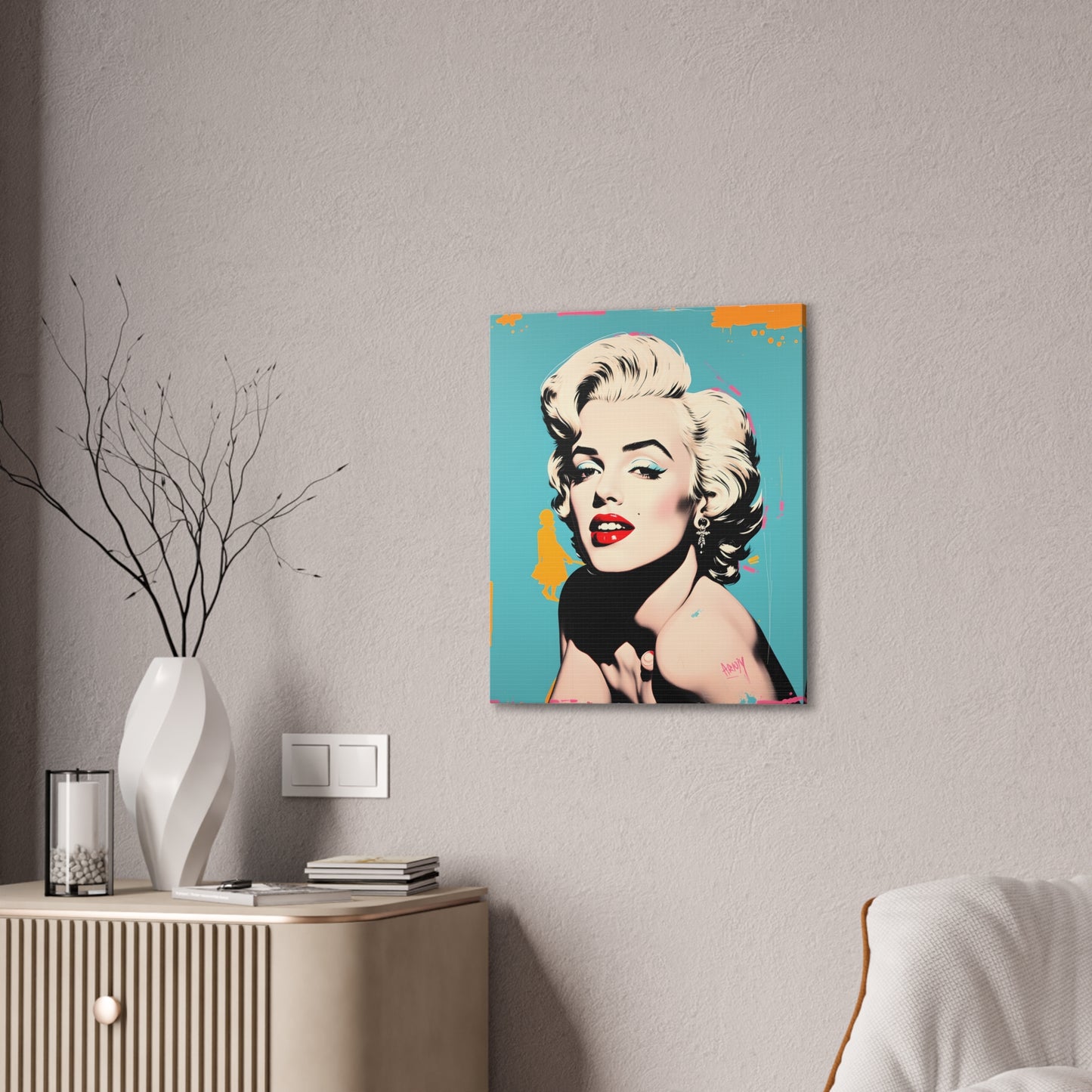 Marilyn Monroe Pop Canvas Art