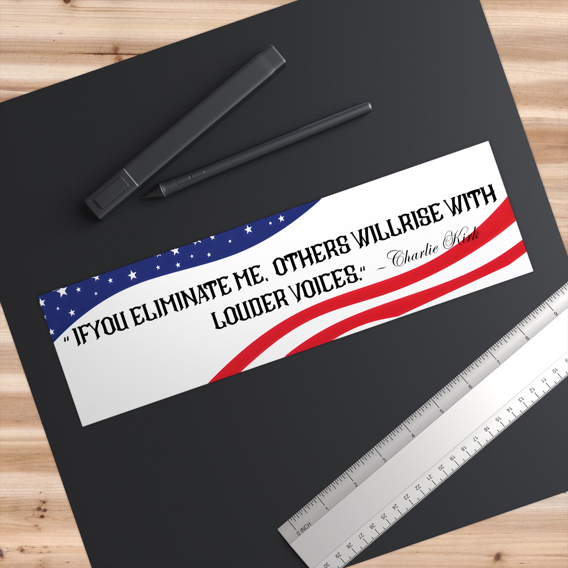 Bold tribute sticker | Charlie Kirk Quote Bumper Sticker | Rip Charlie Kirk