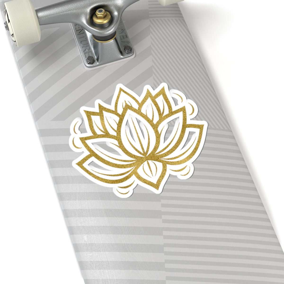 Gold colored Lotus Flower Meditation Stickers