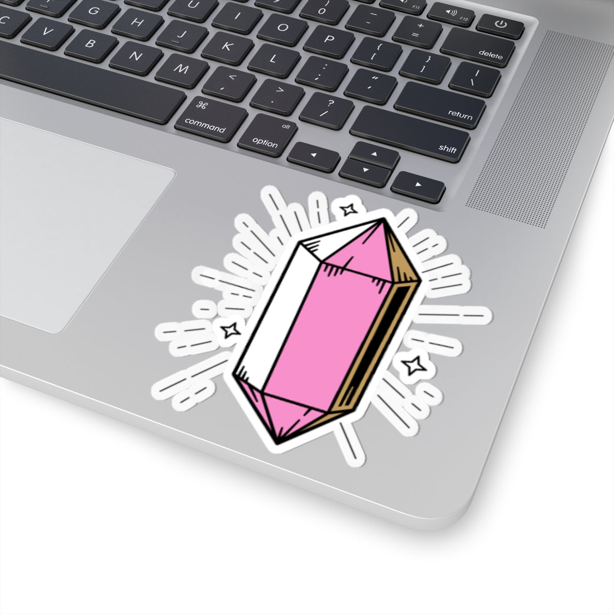 Pink Crystal Kiss-Cut Stickers