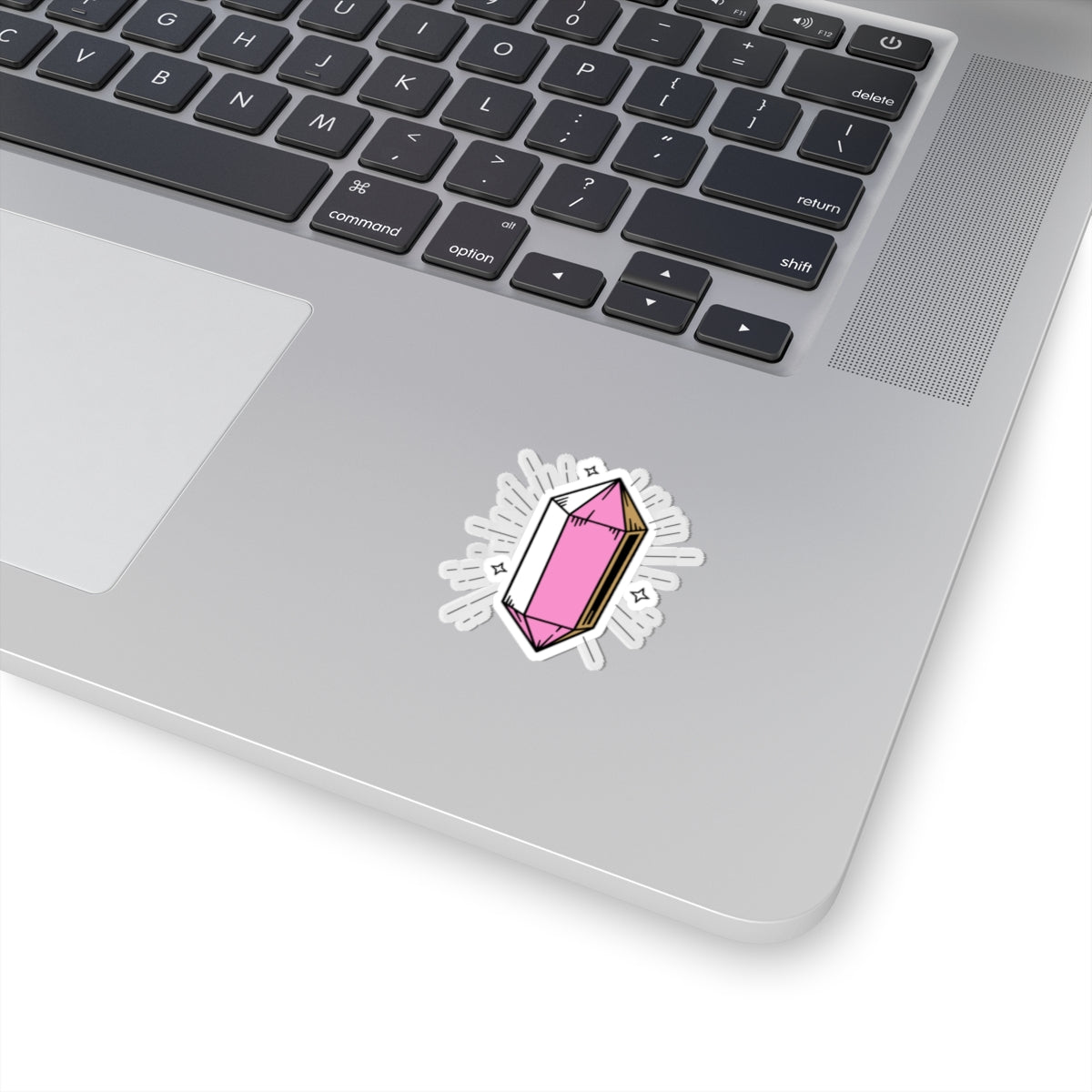 Pink Crystal Kiss-Cut Stickers